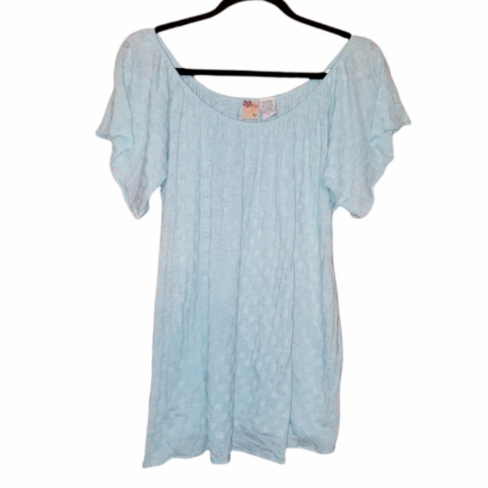 Billabong Baby Blue Dot Blouse